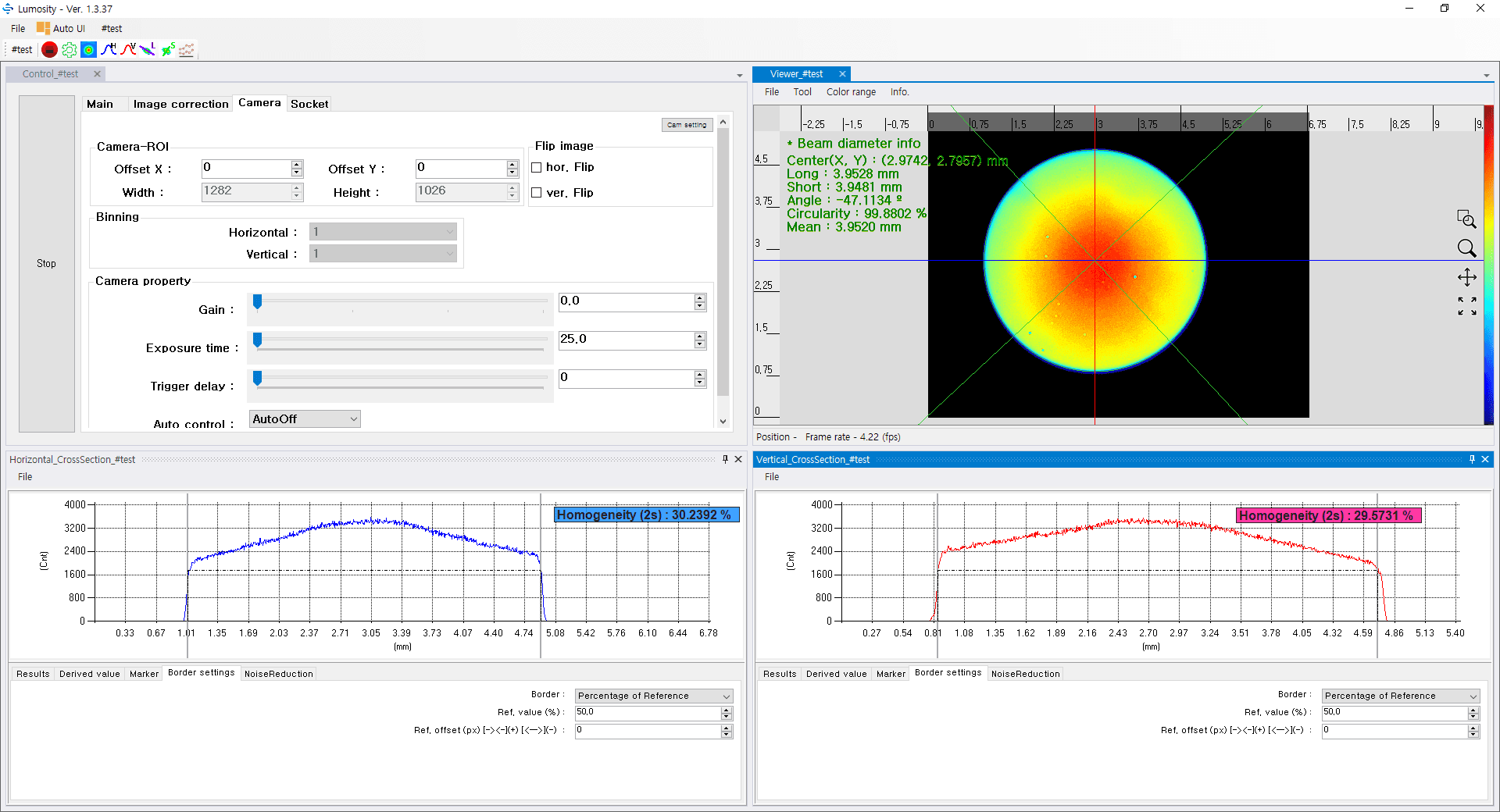 Laser soldering beam measurement