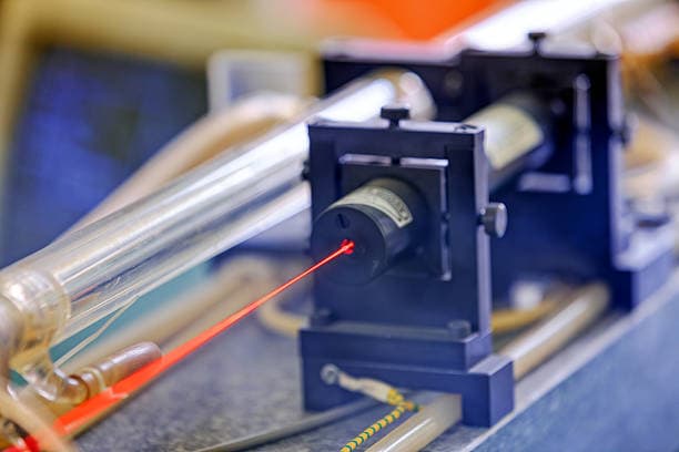 Initial laser alignment setup